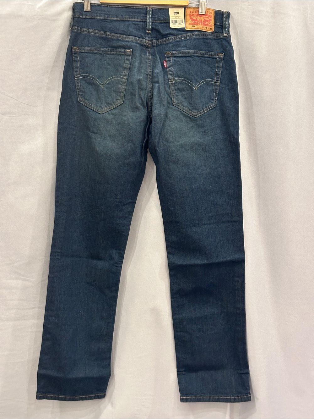 Levi's Denim Straight Jeans in Mid Blue Wash - Picture 3 of 8